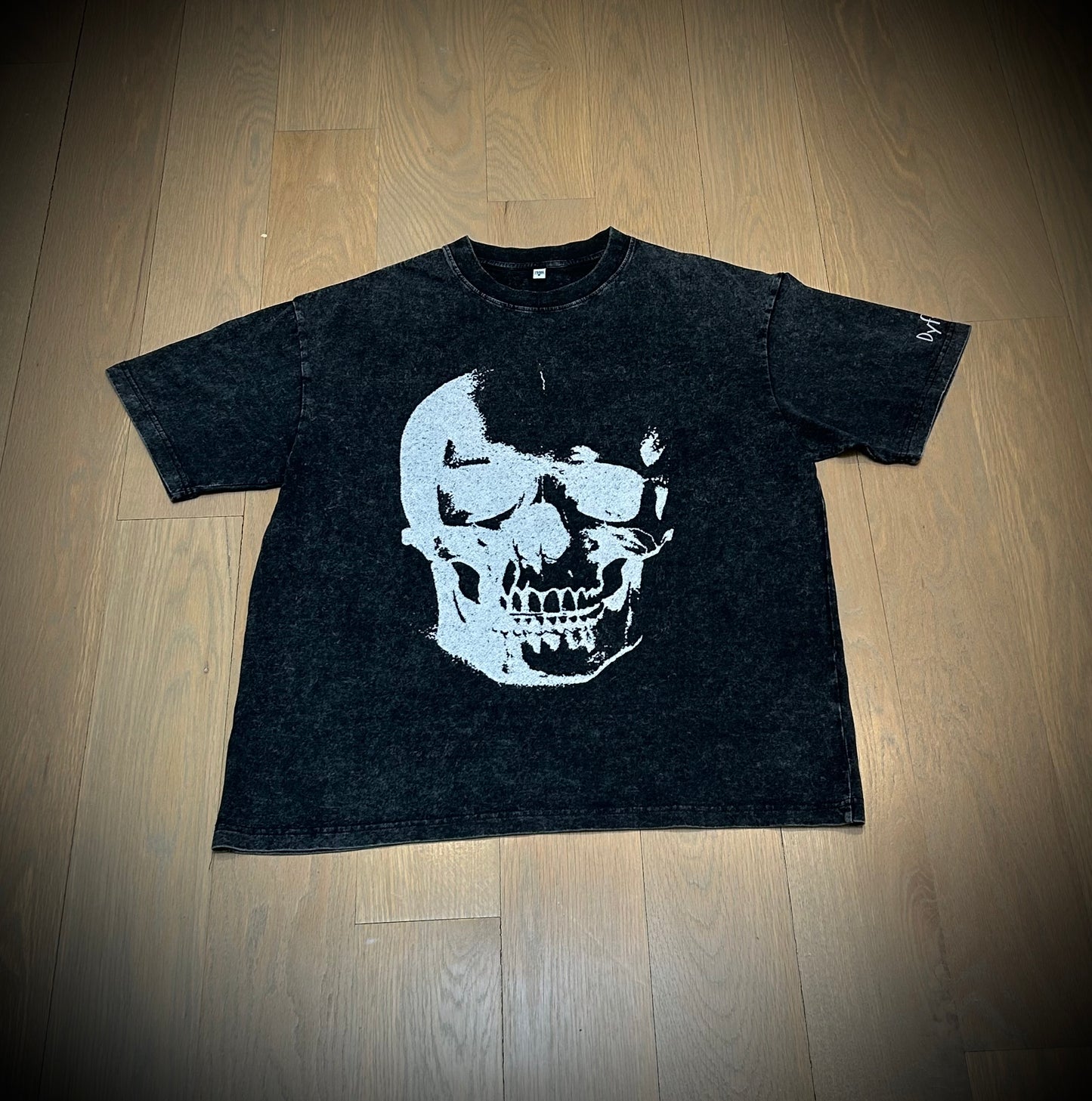 Dyfynt Skull Acid Washed Tee