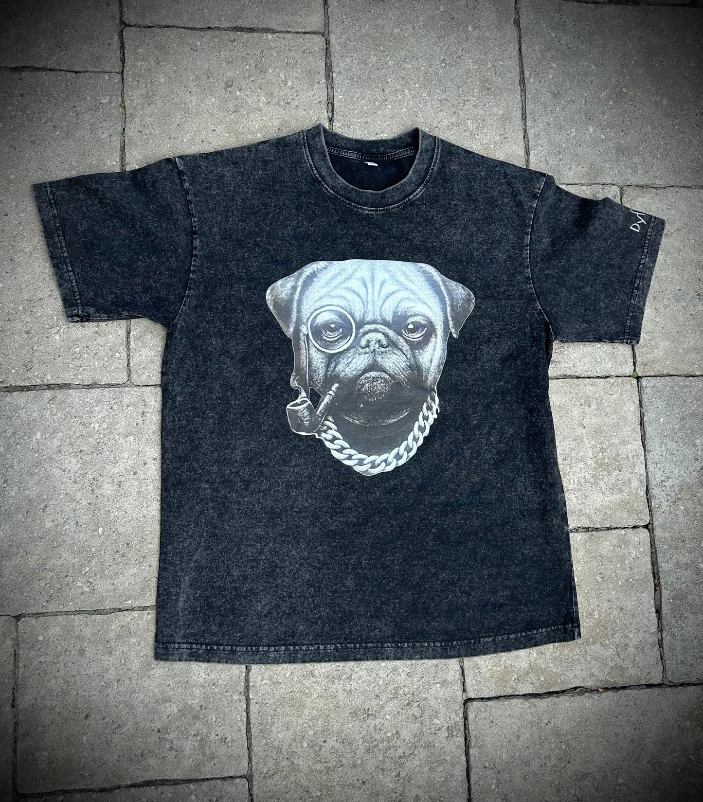 Dyfynt Pug Acid Washed Tee