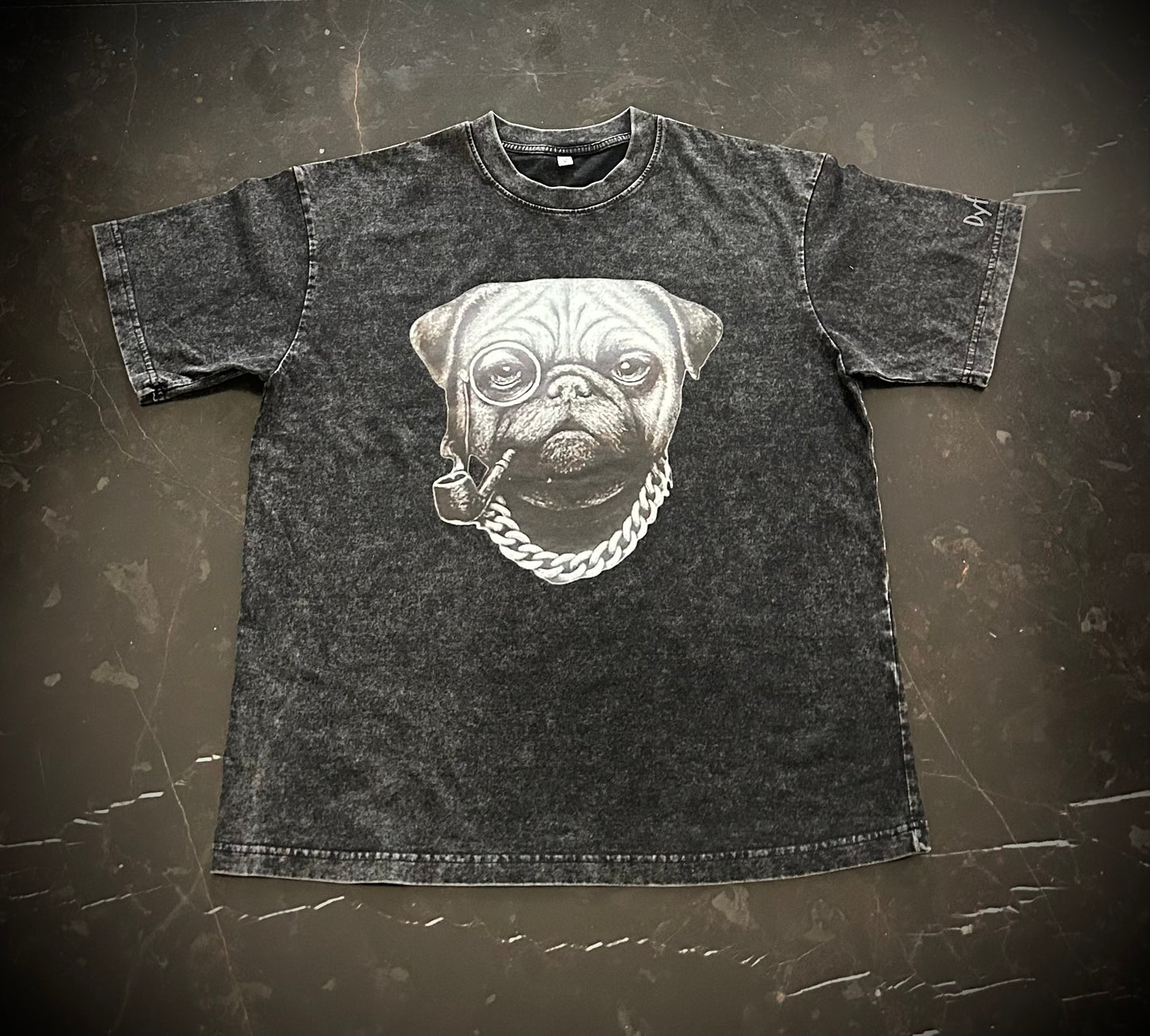 Dyfynt Pug Acid Washed Tee