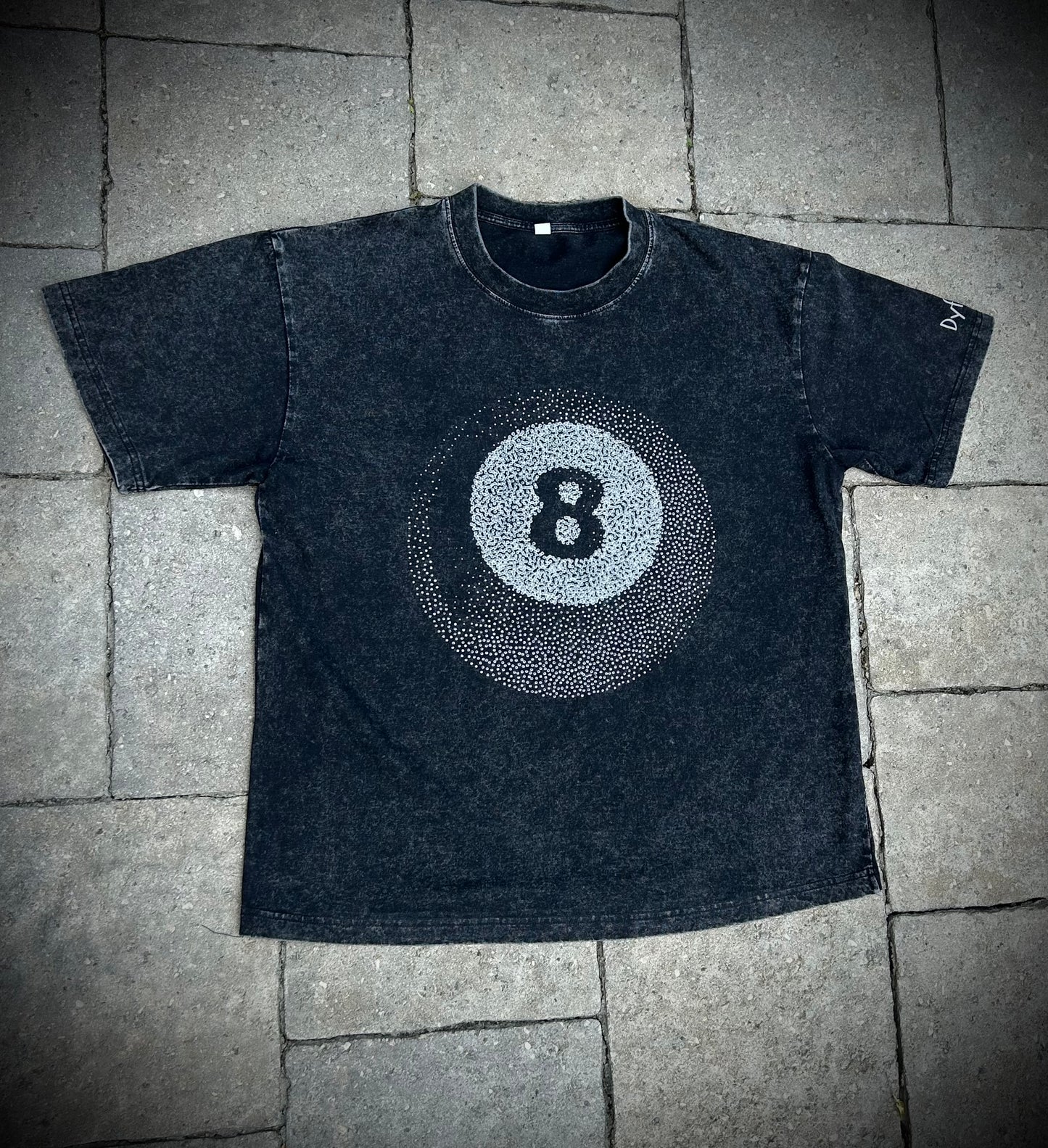 Dyfynt 8 Ball Acid Washed Tee