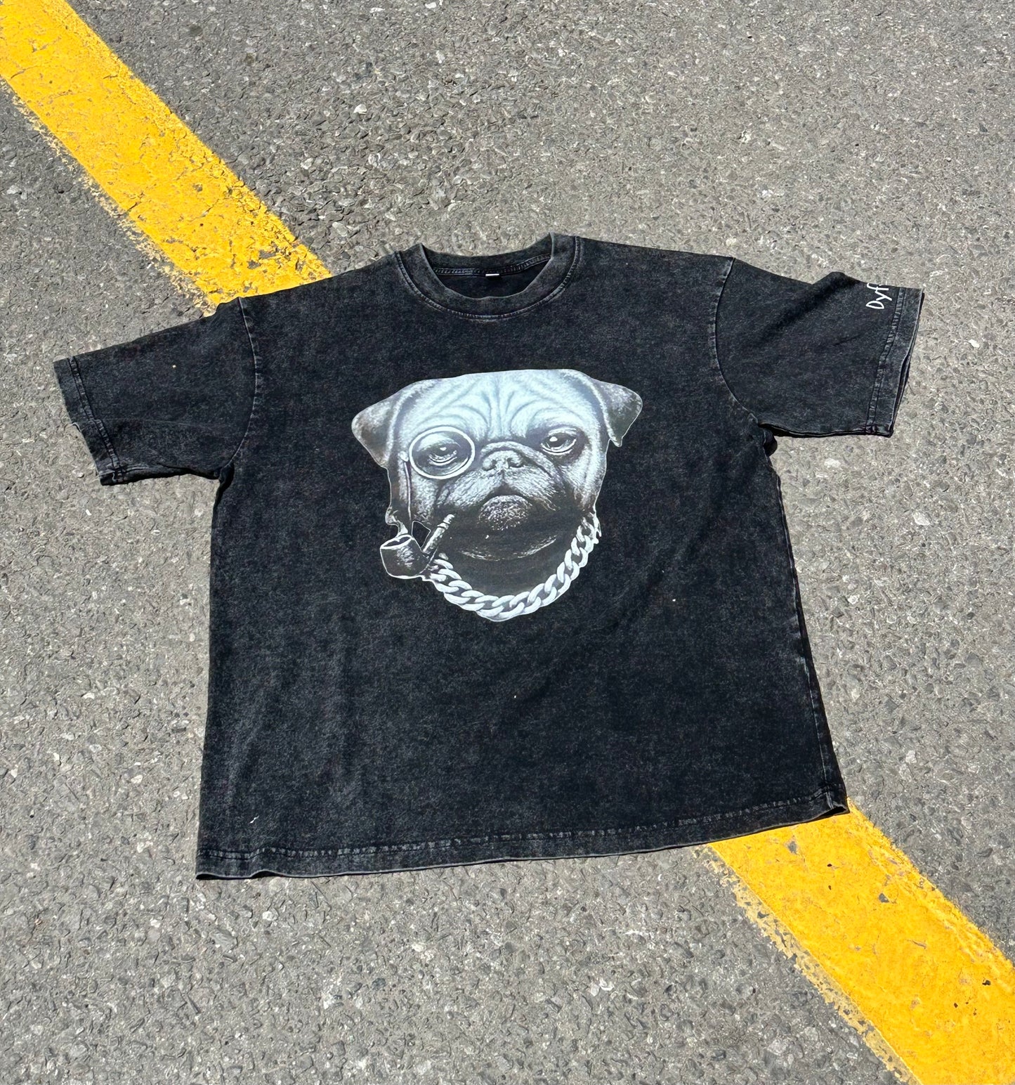 Dyfynt Pug Acid Washed Tee