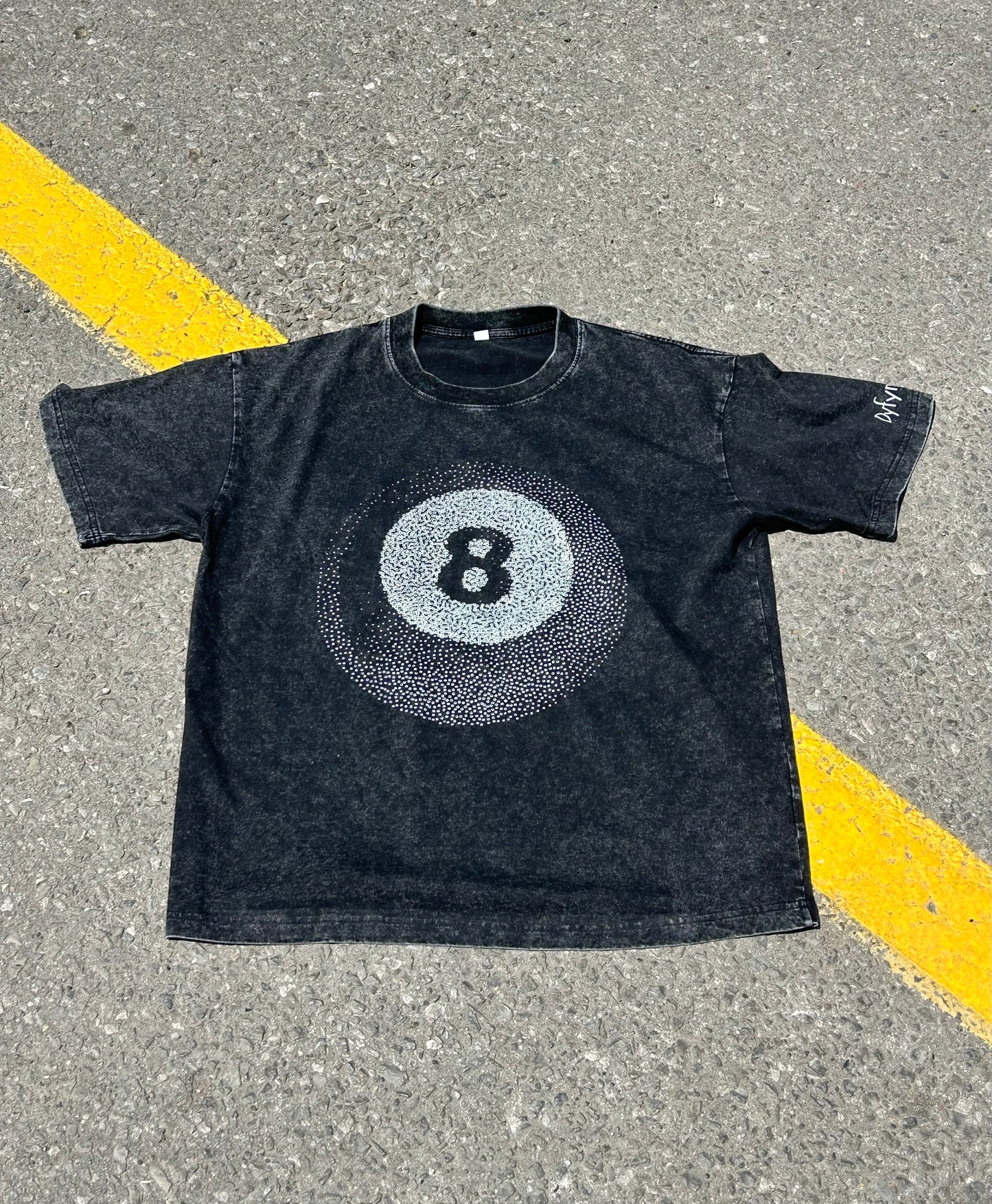 Dyfynt 8 Ball Acid Washed Tee